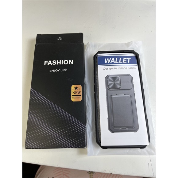 New Case Other - Brand New iPhone 17 Wallet Case with Card Holder & Slide Camera Cover - Black